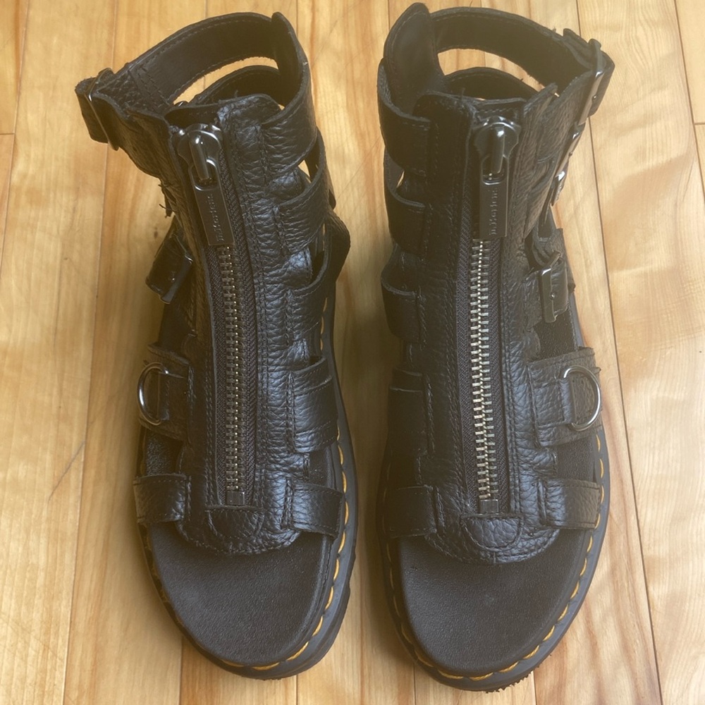 Dr. Martens Gladiator zip sandal, size 8.